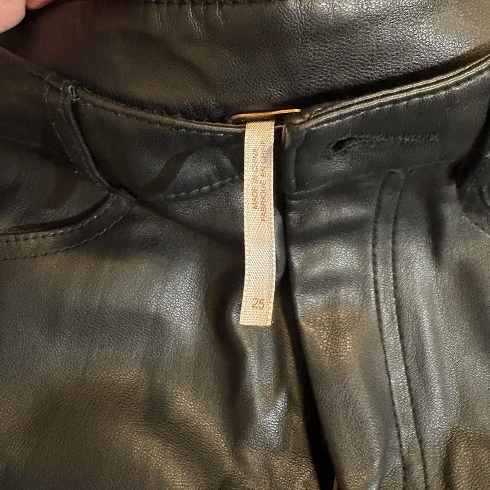 Free People Faux Leather Skinny Pants - Picture 8 of 16